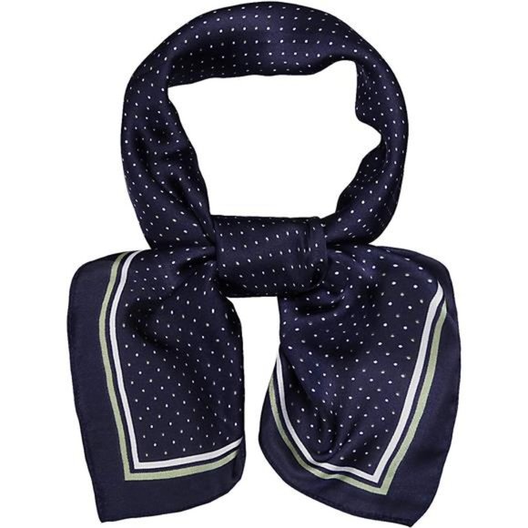 Accessories - Vintage Bandanas Square Polka Dot Scarfs for Women C10 Navy Blue With Small Dot